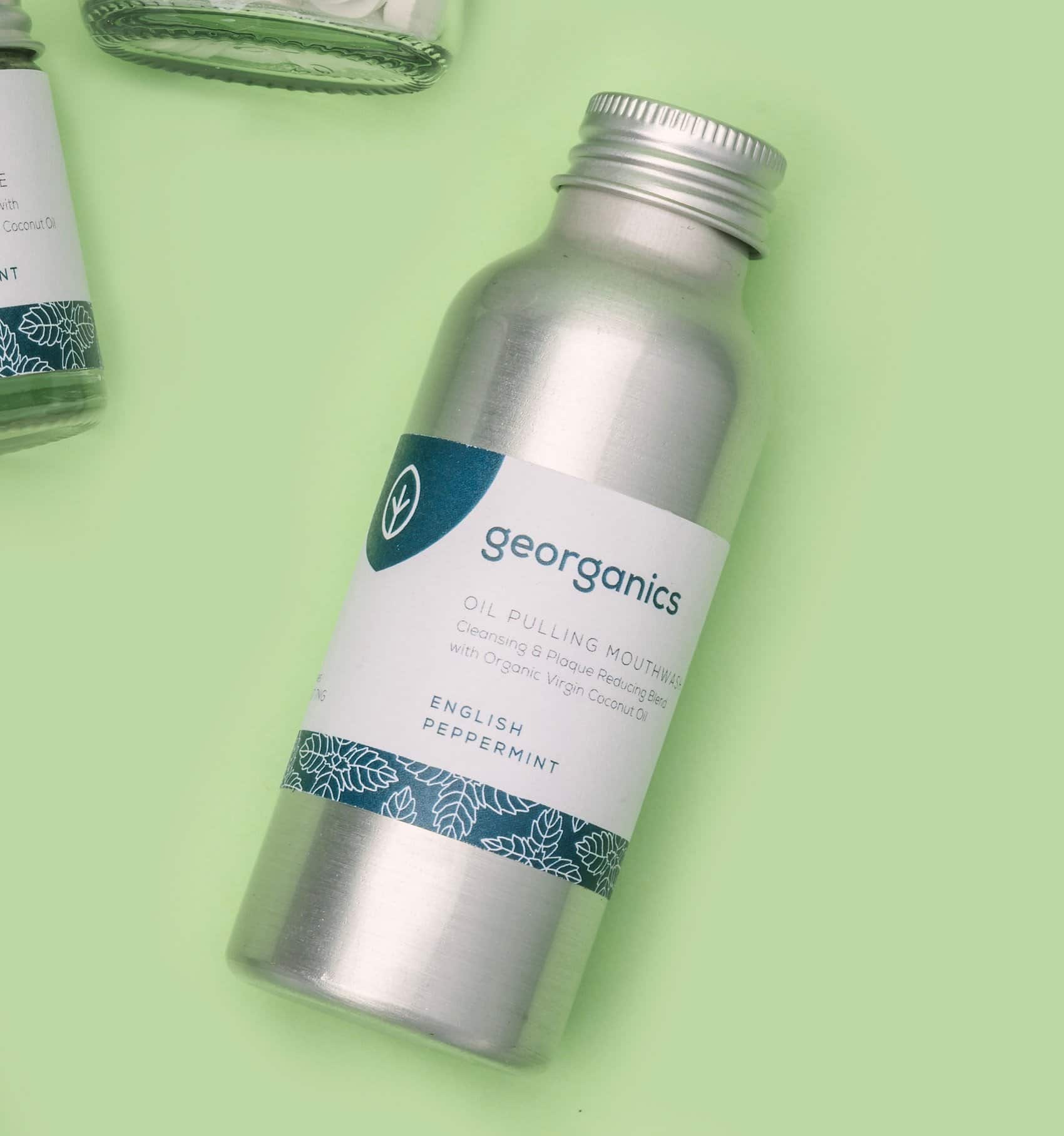 Georganics Oil Pulling Mouthwash English Peppermint (Large)